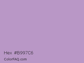 Hex #b997c6 Color Image
