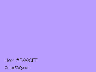 Hex #b99cff Color Image