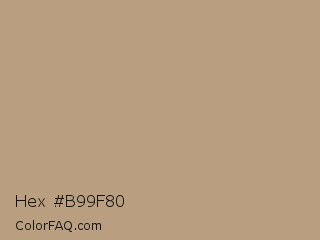 Hex #b99f80 Color Image