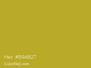 Hex #b9ab27 Color Image