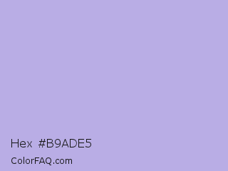Hex #b9ade5 Color Image