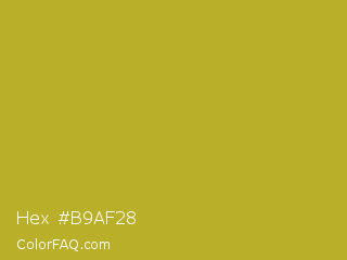 Hex #b9af28 Color Image