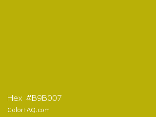 Hex #b9b007 Color Image