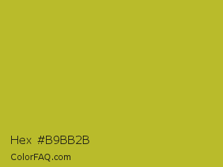 Hex #b9bb2b Color Image
