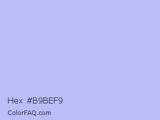 Hex #b9bef9 Color Image