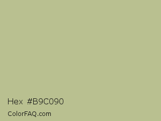 Hex #b9c090 Color Image