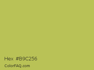 Hex #b9c256 Color Image