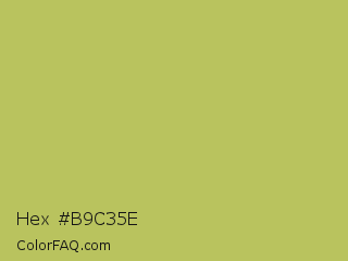 Hex #b9c35e Color Image