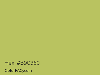 Hex #b9c360 Color Image