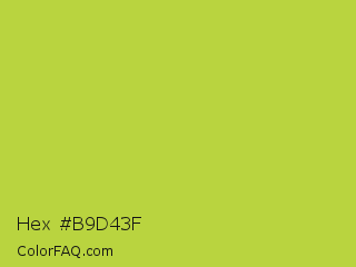 Hex #b9d43f Color Image