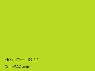 Hex #b9d822 Color Image