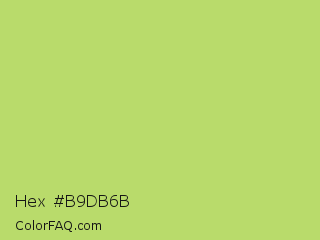 Hex #b9db6b Color Image