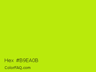 Hex #b9ea0b Color Image