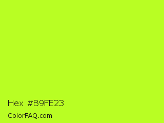 Hex #b9fe23 Color Image