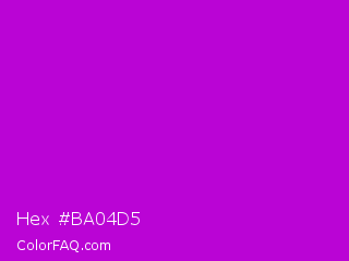 Hex #ba04d5 Color Image