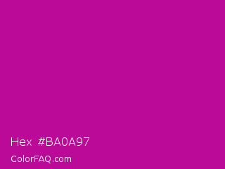 Hex #ba0a97 Color Image