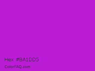 Hex #ba1dd5 Color Image
