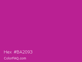 Hex #ba2093 Color Image