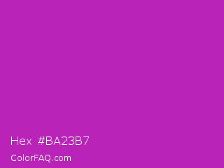Hex #ba23b7 Color Image