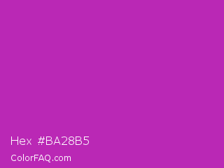 Hex #ba28b5 Color Image