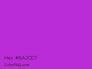 Hex #ba2cd7 Color Image