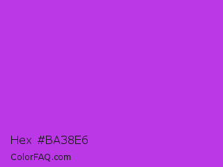 Hex #ba38e6 Color Image