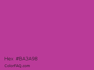 Hex #ba3a98 Color Image
