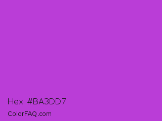 Hex #ba3dd7 Color Image