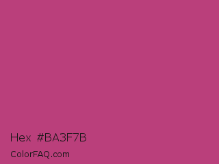 Hex #ba3f7b Color Image