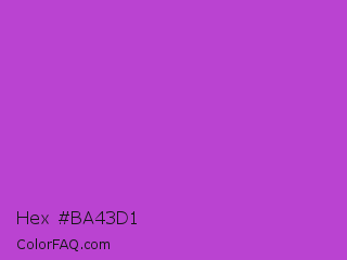 Hex #ba43d1 Color Image