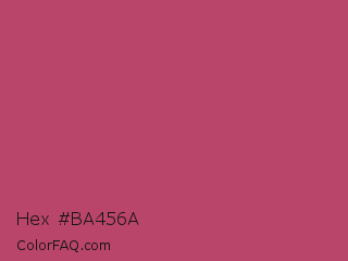 Hex #ba456a Color Image