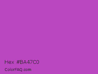 Hex #ba47c0 Color Image