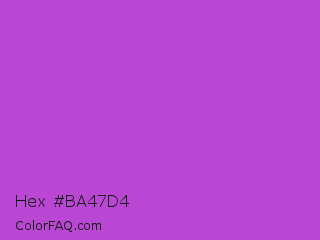 Hex #ba47d4 Color Image