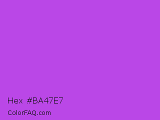 Hex #ba47e7 Color Image