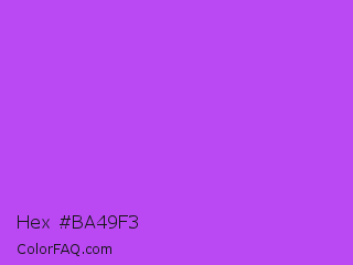 Hex #ba49f3 Color Image