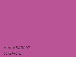 Hex #ba5497 Color Image