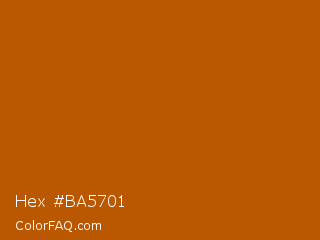 Hex #ba5701 Color Image