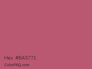 Hex #ba5771 Color Image