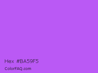 Hex #ba59f5 Color Image