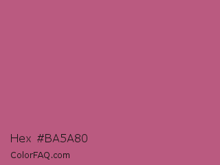 Hex #ba5a80 Color Image
