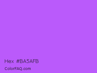 Hex #ba5afb Color Image