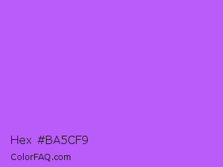 Hex #ba5cf9 Color Image