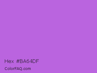 Hex #ba64df Color Image