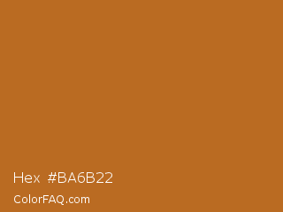 Hex #ba6b22 Color Image