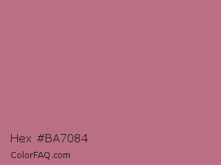 Hex #ba7084 Color Image