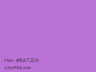 Hex #ba72d6 Color Image