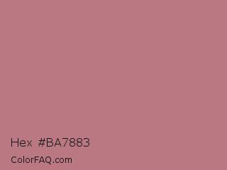 Hex #ba7883 Color Image