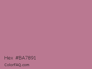 Hex #ba7891 Color Image