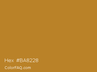 Hex #ba8228 Color Image