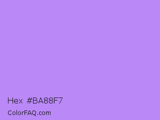 Hex #ba88f7 Color Image